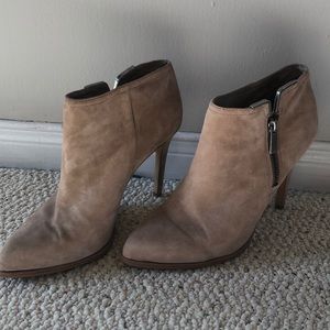 Cute suede booties!